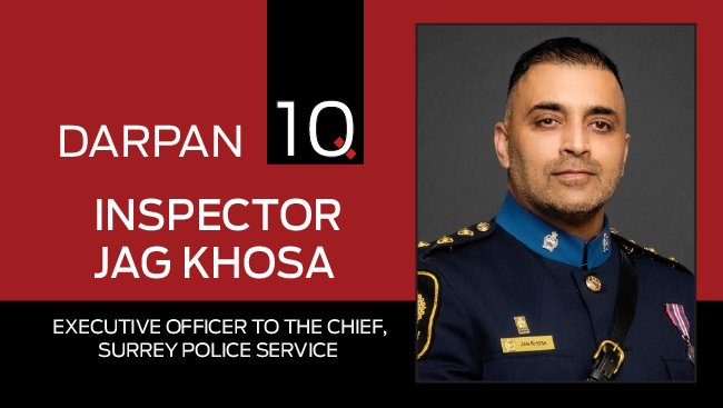 DARPAN 10 with Inspector Jag Khosa, Executive Officer to the Chief, Surrey Police Service